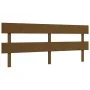 Honey brown solid wood bed frame and headboard 200x200 cm by vidaXL, Beds and slatted bases - Ref: Foro24-3195114, Price: 168...