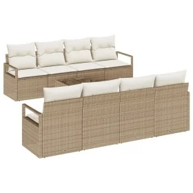 Conjunto de sofá de jardín de 9 piezas con