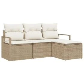 Conjunto de Sofá de Jardín de 4 Piezas con