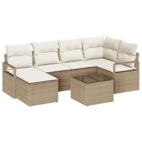 Comprar Set de Sofá de Jardín de 7 Piezas con