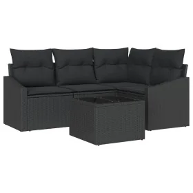 Juego de Sofá de Jardín de 5 Piezas con Cojines Beige Poliratán by , Outdoor sofas - Ref: Foro24-3346713, Price: 354,31 €, Di...