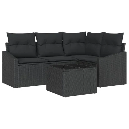 Juego de Sofá de Jardín de 5 Piezas con Cojines Beige Poliratán by , Outdoor sofas - Ref: Foro24-3346713, Price: 354,31 €, Di...