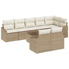 Conjunto de sofá de jardín de 9 piezas con
