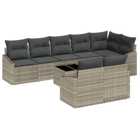 Conjunto de sofá de jardín de 9 piezas con