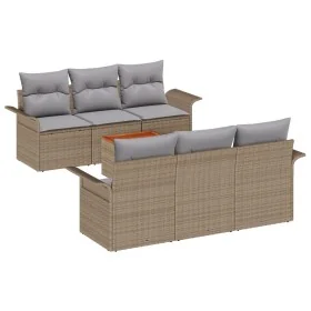 Conjunto de Sofás de Jardín de 7 Piezas con