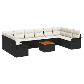 Set de Sofás Jardín de 11 Piezas con Cojines