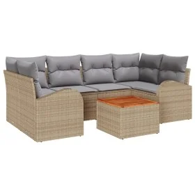 Conjunto de Sofás de Jardín de 7 Piezas con