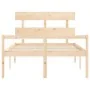 Seniorenbett mit Massivholz-Kopfteil 140x200cm von vidaXL, Betten und Lattenroste - Ref: Foro24-3195351, Preis: 143,55 €, Rab...