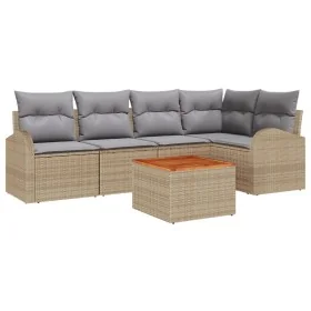 Conjunto de Sofás de Jardín de 6 Piezas con