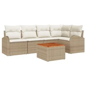 Conjunto de Sofás de Jardín de 6 Piezas con