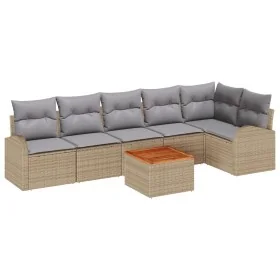 Conjunto de Sofás de Jardín de 7 Piezas con