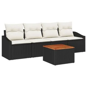 Conjunto de Sofás de Jardín de 5 Piezas con