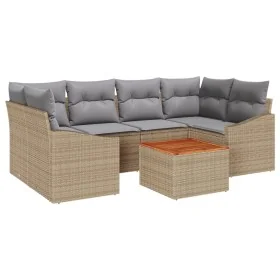 Conjunto de Sofás de Jardín de 7 Piezas con