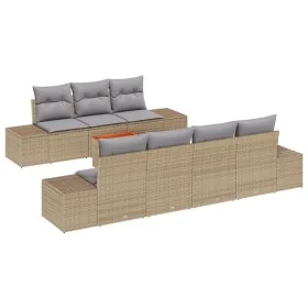 Set de Sofás de Jardín de 8 Piezas con Cojines