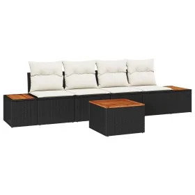 Conjunto de Sofás de Jardín de 5 Piezas con
