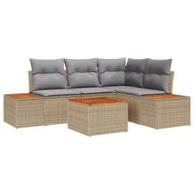 Conjunto de Sofá de Jardín de 5 Piezas con