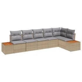 Conjunto de Sofá de Jardín de 6 Piezas con
