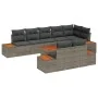 Conjunto de sofá de jardín de 9 piezas con cojines gris poliratán acacia | Foro24.es | Tu tienda online para hogar, jardín y más Foro24.es