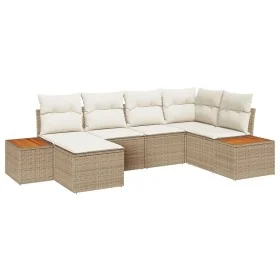 Conjunto de Sofás de Jardín de 6 piezas con