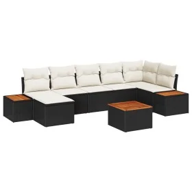 Conjunto de sofá de jardín de 8 piezas con