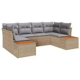 Conjunto de sofá de jardín de 6 piezas con