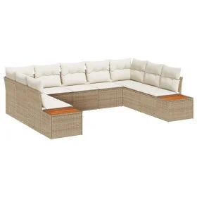 Conjunto de Sofá de Jardín de 9 Piezas con