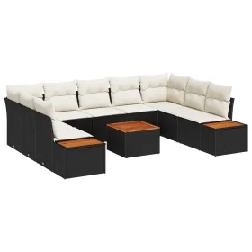 Conjunto de Sofás de Jardín de 10 Piezas con