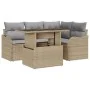 Conjunto de Sofá de Jardín de 5 Piezas con Cojines Beige, Sofá de Jardín de 2 Plazas con Cojines Beige | Foro24.es | Tu tienda online para hogar, jardín y más Foro24.es