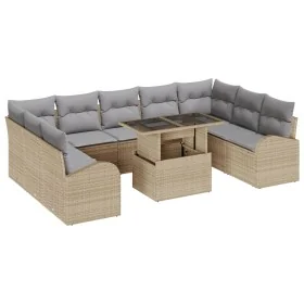 Conjunto de Sofá de Jardín de 10 Piezas con