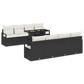 Conjunto de Sofá de Jardín de 9 Piezas con