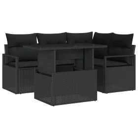 Conjunto de sofá de jardín de 5 piezas con