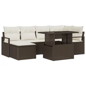 Conjunto de Sofás de Jardín de 7 Piezas con