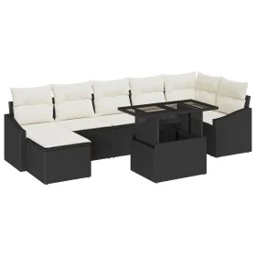 Set de Sofás de Jardín de 8 Piezas con Cojines de