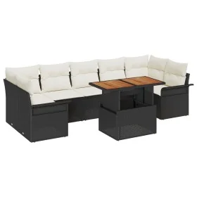 Set de Sofá de Jardín de 8 Piezas con Cojines