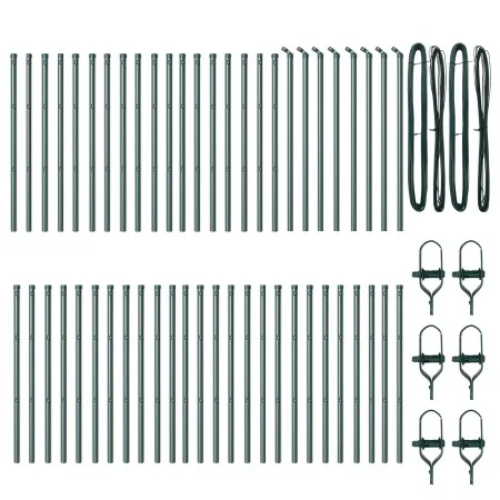 posts de cerca 52 pcs Verde Ø32 mm 100 cm Acero Galvanizado | Foro24.es | Tu tienda online para hogar, jardín y más Foro24.es