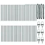 posts de cerca 52 pcs Verde Ø32 mm 100 cm Acero Galvanizado | Foro24.es | Tu tienda online para hogar, jardín y más Foro24.es