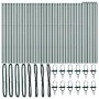 Poste para cercas 52 pcs Verde Ø32 mm 150 cm Acero Galvanizado | Foro24.es | Tu tienda online para hogar, jardín y más Foro24.es