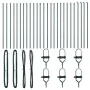 Postes de Cerca 26 pcs Verde Ø32 mm 170 cm Acero Galvanizado | Foro24.es | Tu tienda online para hogar, jardín y más Foro24.es