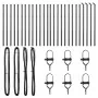 Poste de Cerca 26 pcs Gris Ø32 mm 120 cm Acero Galvanizado de , Postes de cerca - Ref: Foro24-3350133, Precio: 148,48 €, Desc...