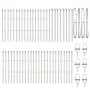 Poste para vallas 52 pcs Ø32 mm 80 cm Acero galvanizado | Foro24.es | Tu tienda online para hogar, jardín y más Foro24.es