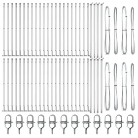 Postes de cercado con placas base 52 pcs Ø32mm 90cm de acero galvanizado de , Postes de cerca - Ref: Foro24-3350260, Precio: ...