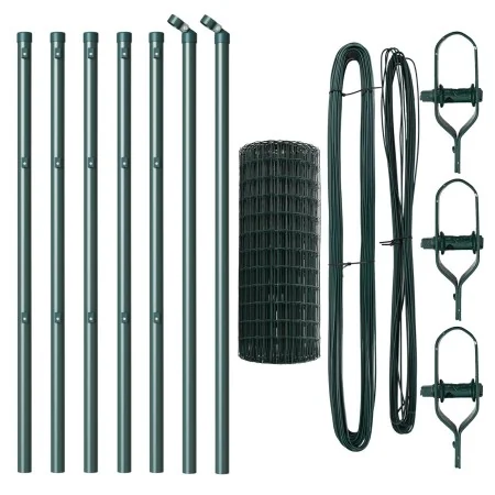 Valla Euro con 7 Postes 0.4x10 m Acero Galvanizado Verde von , Zaunpaneele - Ref: Foro24-3350271, Preis: 58,06 €, Rabatt: -5%%