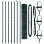 Cerca Euro de con 7 postes 1.6x10 m Acero Galvanizado Verde | Foro24.es | Tu tienda online para hogar, jardín y más Foro24.es