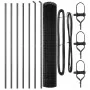 Cerca Euro de con 7 Poste 1.6x10 m Acero Gris by , fence panels - Ref: Foro24-3350376, Price: 132,19 €, Discount: -5%%
