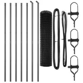 Euro Fence con 7 postes 1x10 m de acero