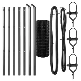 Euro Fence con 7 postes 0.6x10 m Acero