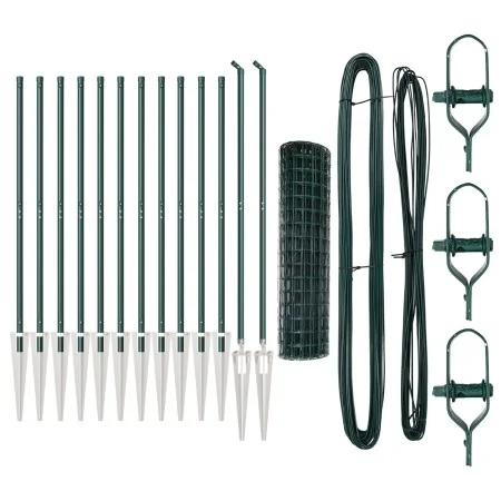 Cerca Euro de con 13 postes de espiga 1.2x25m de acero galvanizado verde | Foro24.es | Tu tienda online para hogar, jardín y más Foro24.es