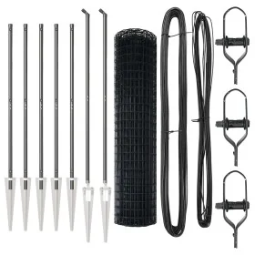 Cerca Euro con 7 postes spike 1.4x10 m Acero