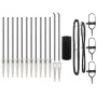Cerca Euro de Set de 2 Gris Metal 25 x 1 m Duradera von , Zaunpaneele - Ref: Foro24-3350689, Preis: 227,48 €, Rabatt: -5%%