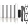 Euro Fence con 13 Picos de Anclaje 0.4x25 m Acero Galvanizado Gris | Foro24.es | Tu tienda online para hogar, jardín y más Foro24.es